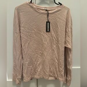 Monrow long sleeve with ruched back small